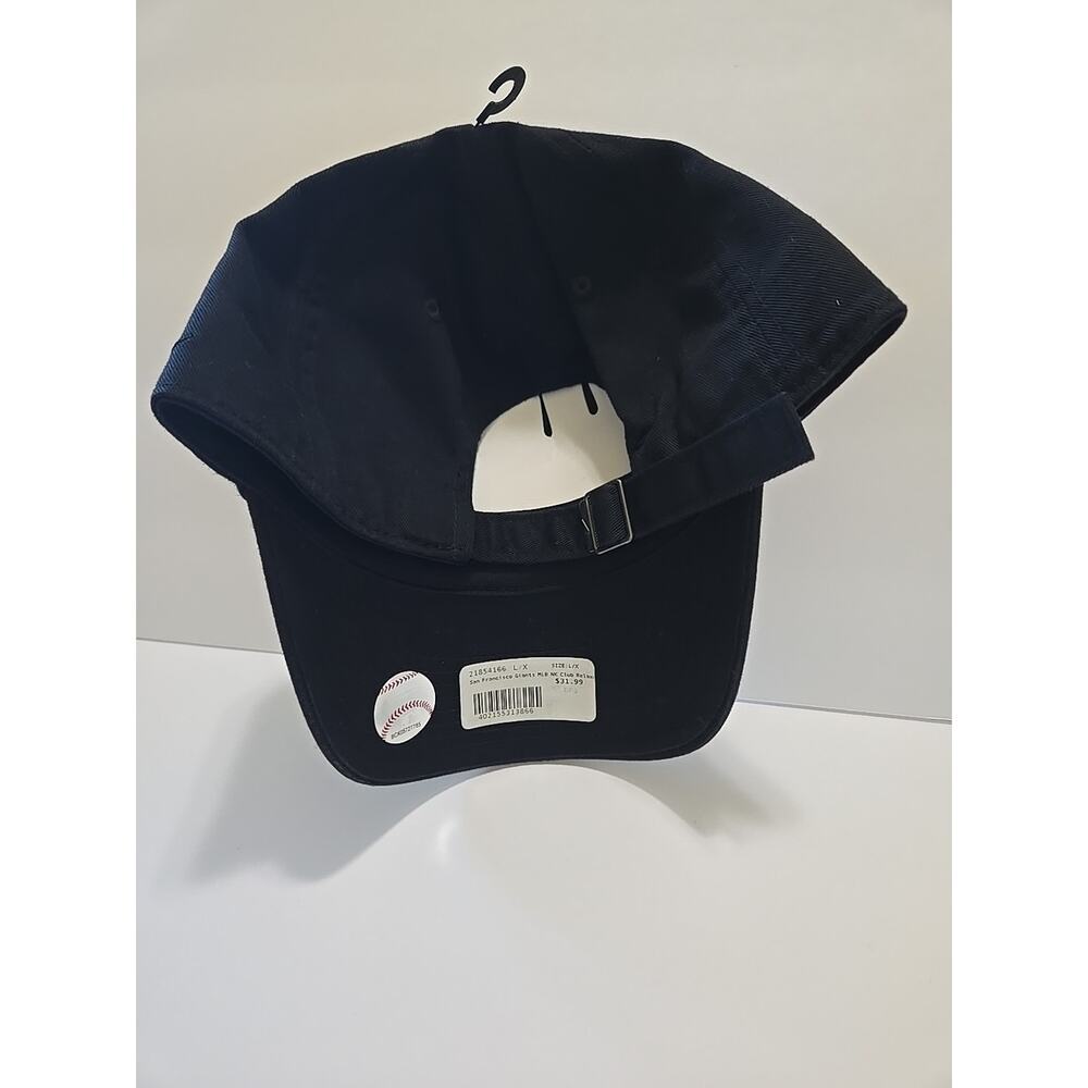 Nike San Francisco Giants Hat Adjustable Club Cap Series Black Color Relaxed Fit - Picture 5 of 11